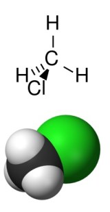 clorometano fórmula y representación