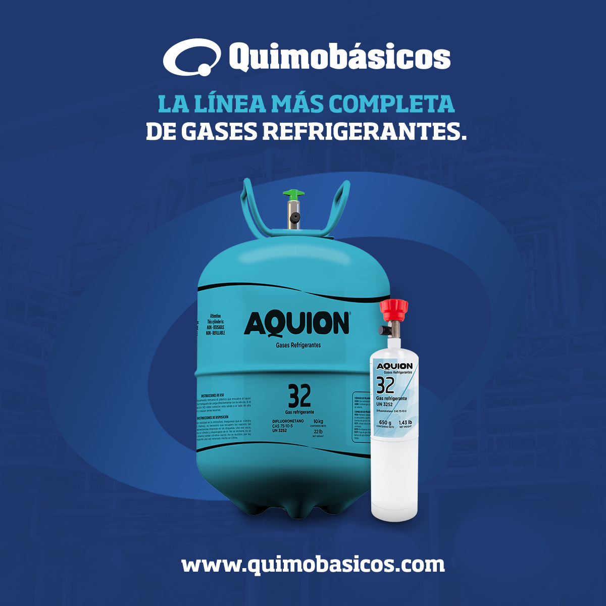 Quimobásicos Aquion 32 - Cilindro y Lata